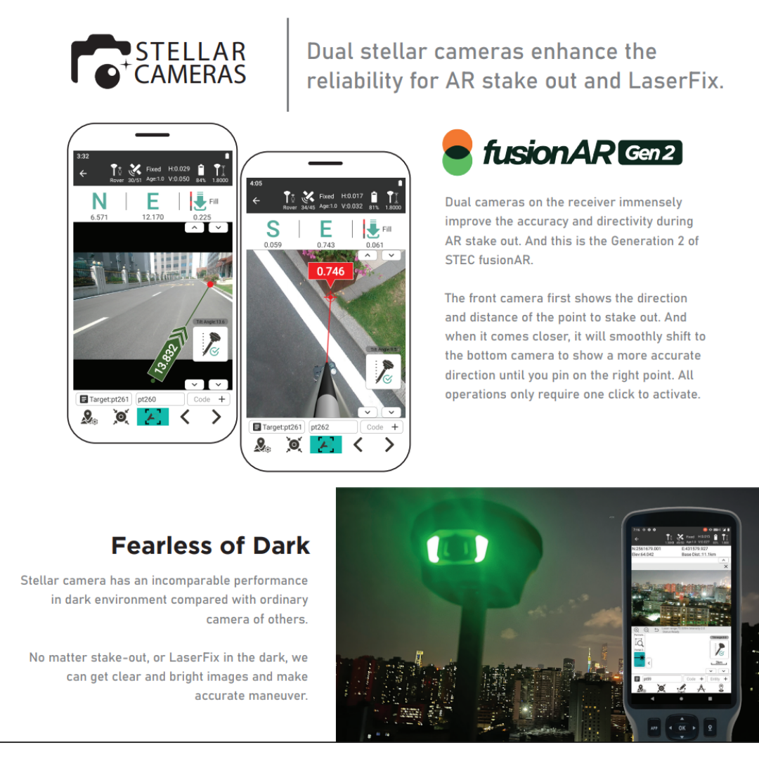 SDi - LASER X VISUAL RTK SYSTEM/DATA COLLECTOR/SURVEY POLE/SURVEY SOFTWARE