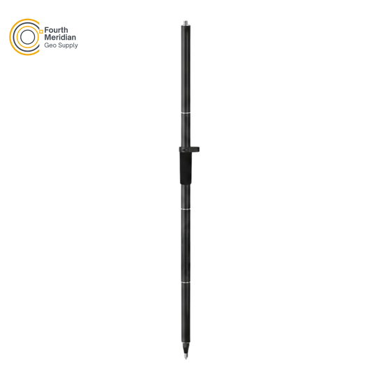 GPS Pole, 2m 4sections, Carbon Fiber